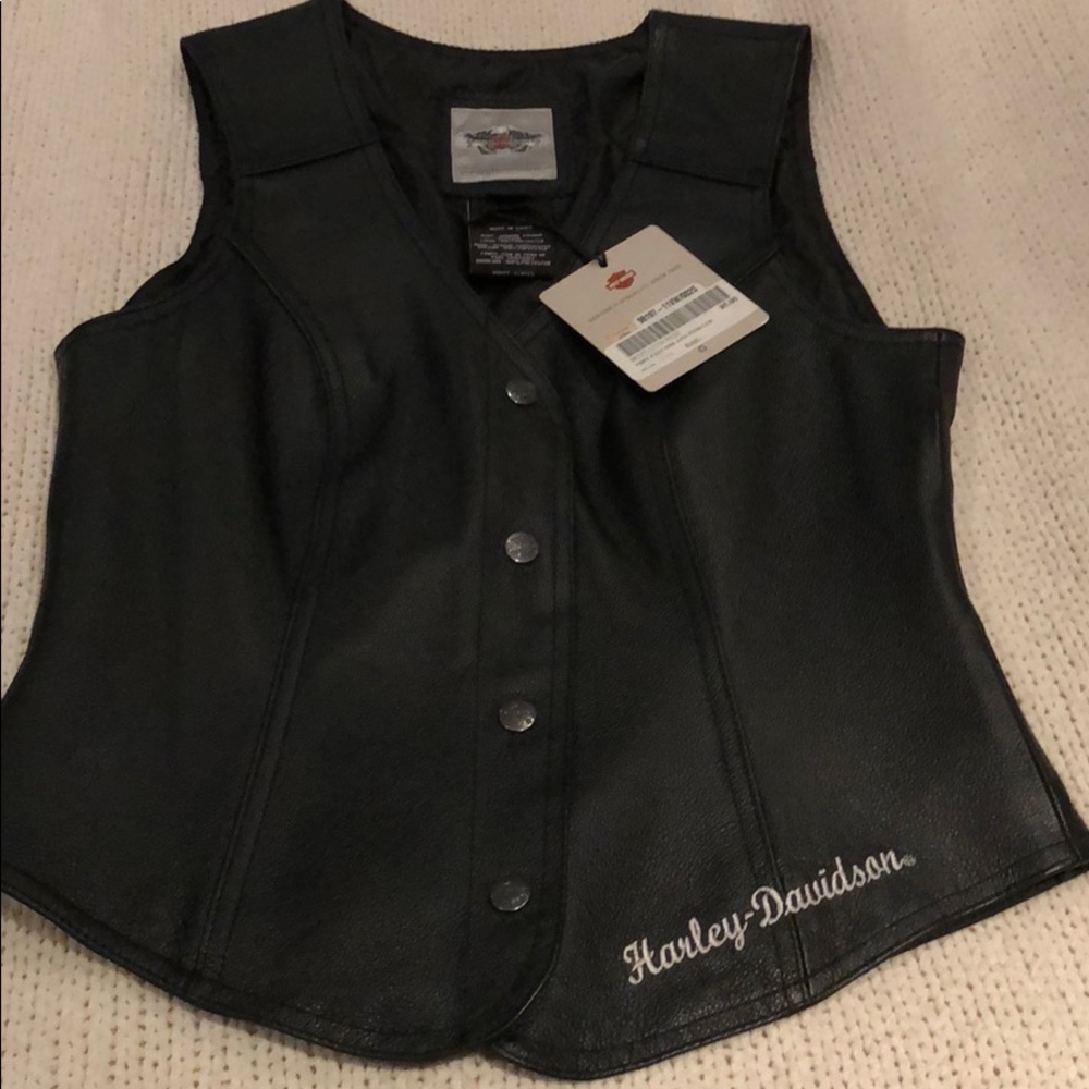 Harley Davidson leather vest